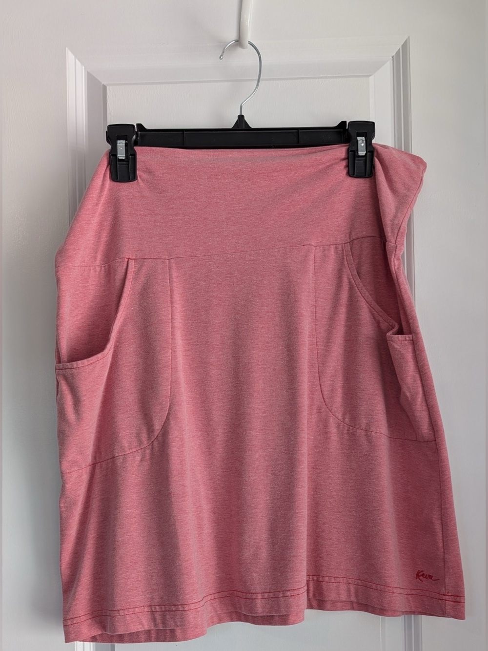 KAVU Women’s A-Line Mini Pull On Stretch Comfortable Pink Orange Size XL